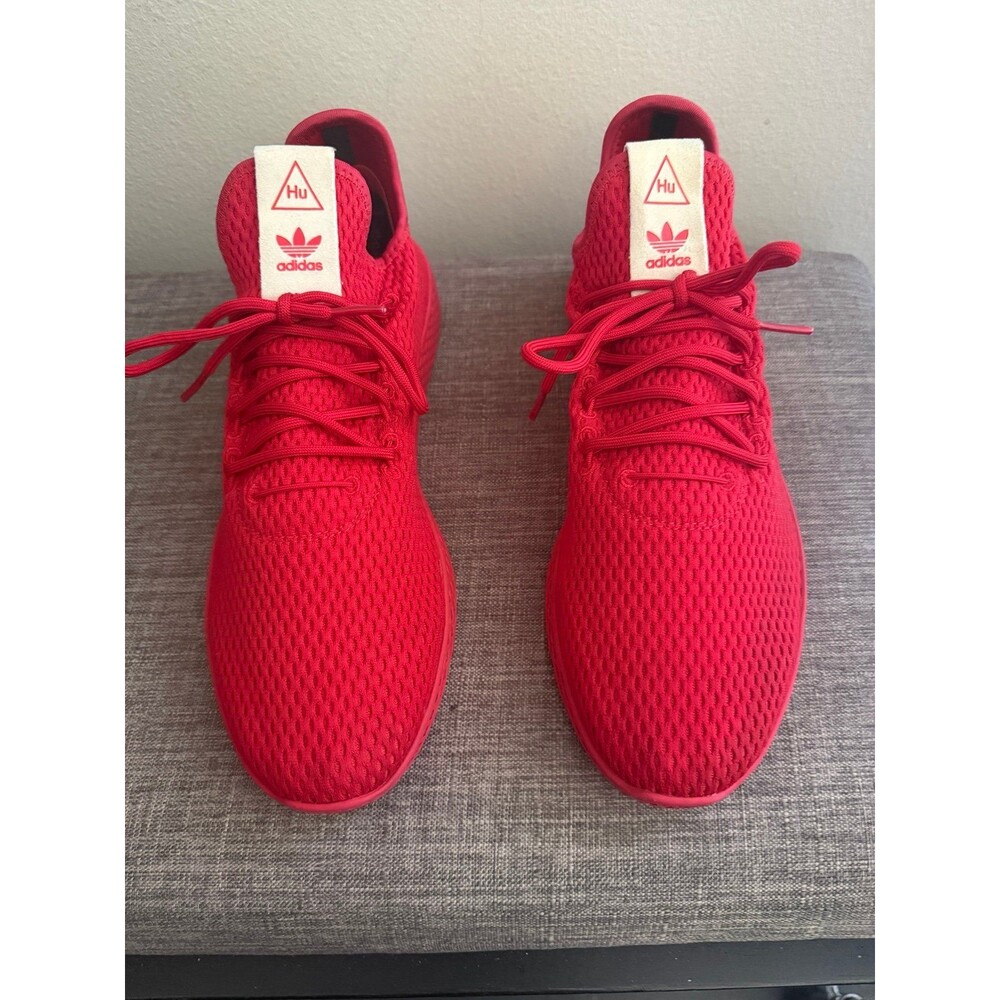 Men’s Adidas X Pharrell Williams HU Scarlet/Red Sneakers Size 10.5